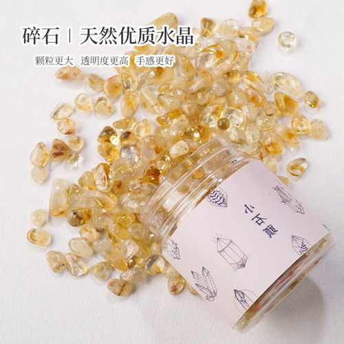 Natural pink and white amethyst gravel degaussing stone aromatherapy stone diffuser stone crystal ore fish tank landscaping stone ornaments