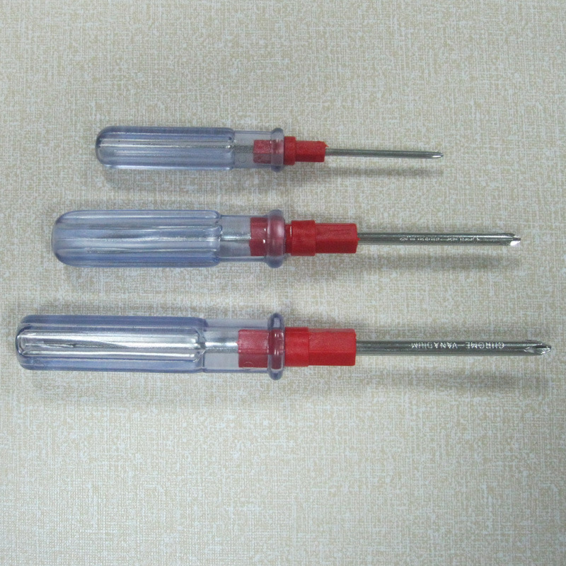 5mm透明手柄螺纹一字十字两用螺丝刀螺丝批起子工具绝缘防滑