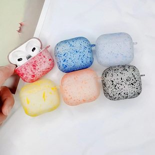 Suitable for AirPods 3 night light ink splash pour -splash headphones, Apple Pro second -generation Bluetooth shell AirPodSpro2