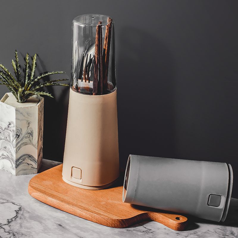 Tabletop Dustproof Chopstick Holder Household Kitchen Utensil Spoon Chopstick Storage Box Multifunctional Plastic Chopstick Tub Drain