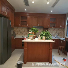 金华全屋定制工厂店 美国红橡原木欧式柜门 整体橱柜定做工厂价