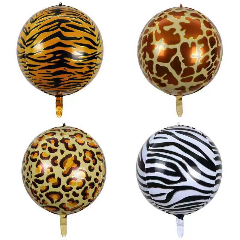 22-inch 4D Printed Birthday Balloon Nylon Bubble Ball Floating Birthday Party Atmosphere Decoration and Arrangement Wholesale