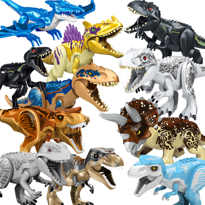 Mixed Batch of Dinosaur Building Blocks Toy Jurassic Large Tyrannosaurus Assembled Building Blocks Puzzle Cross-Border Disassembly and Assembly Dinosaur Mixed Batch of Dinosaur Building Blocks Toy Jurassic Large Tyrannosaurus Assembled Building Blocks Puzzle Cross-Border Disassembly and Assembly Dinosaur