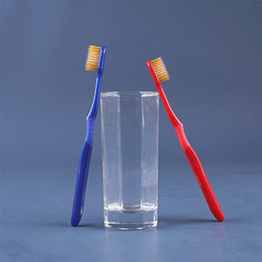 微商日式寬頭牙刷情侶2支裝 成人家用54孔細軟毛大頭牙刷批發