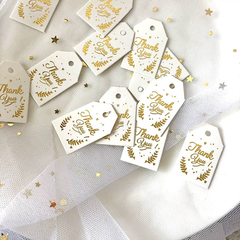 Новая позолота подвесная карта коробка для конфет сумка для конфет подвесные аксессуары подвесная карта прямоугольная печать бирка 4*2,5 см