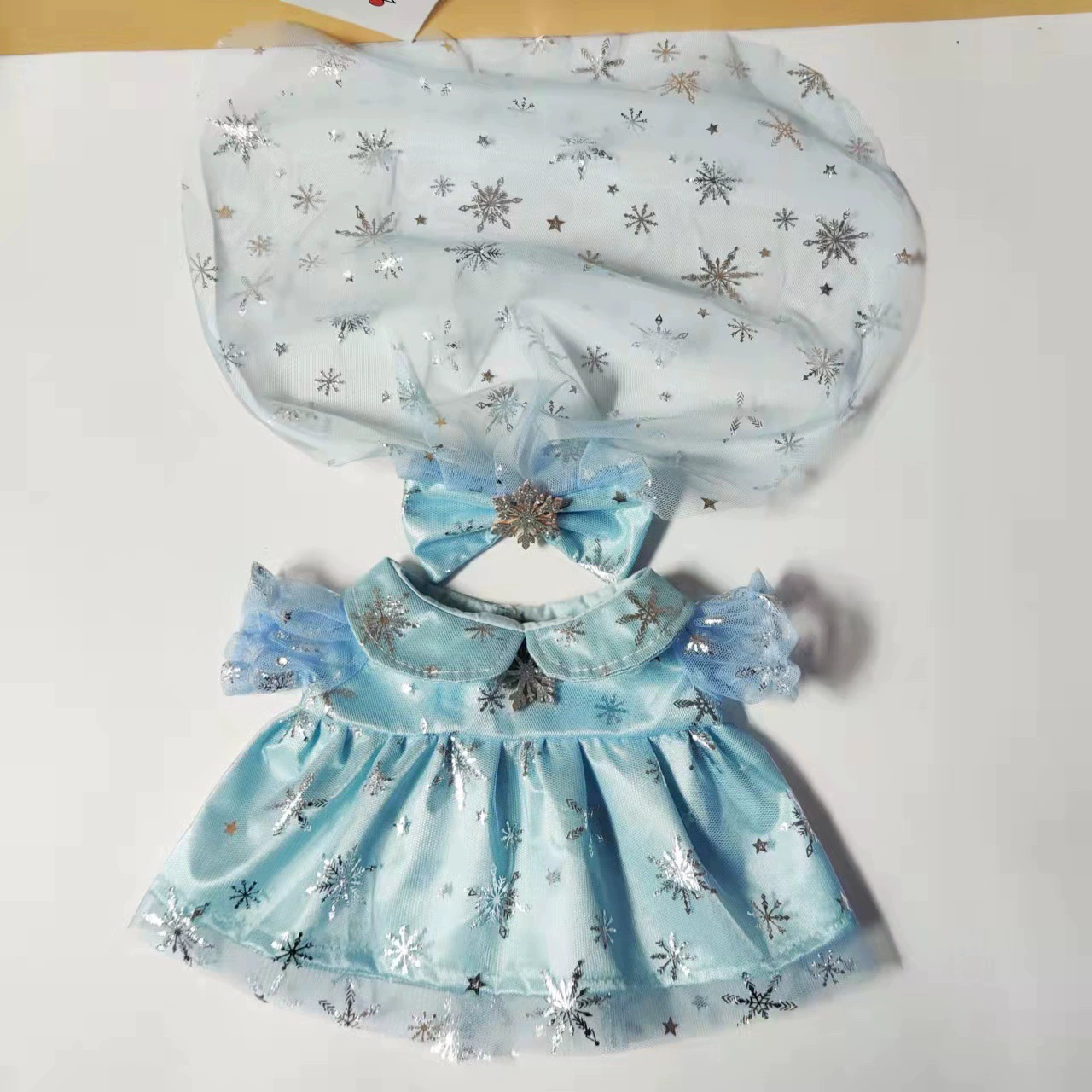 Кукла, платье, юбка, 30 см, с маленькими мишками, детская одежда