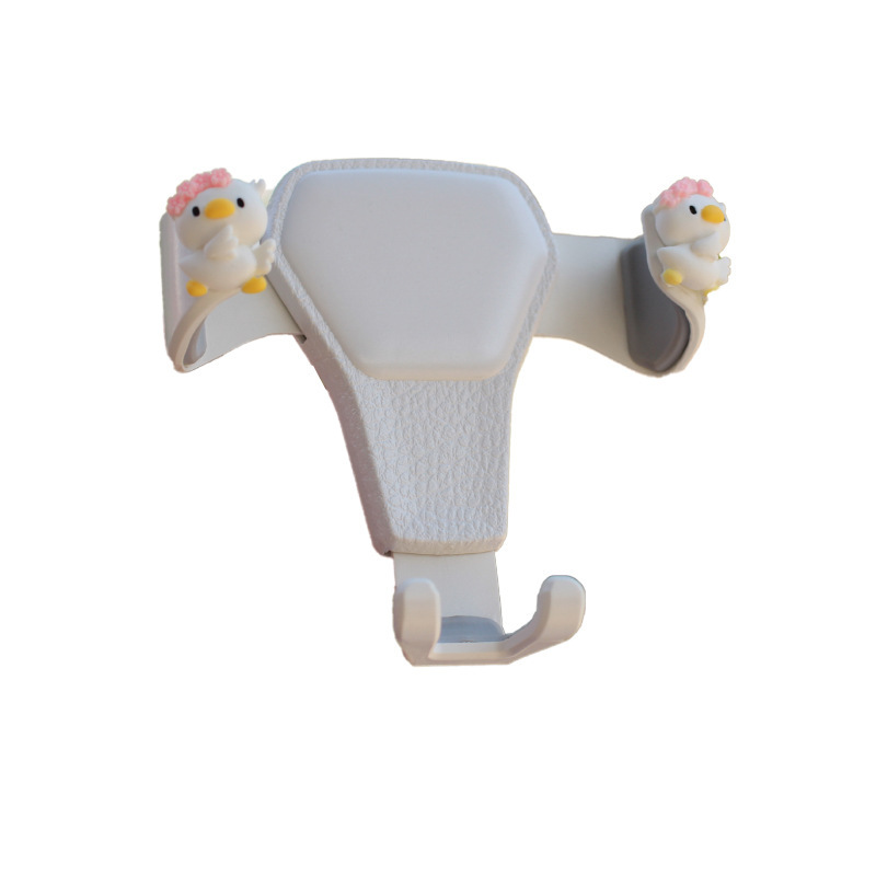 Clip de salida de aire de coche pequeño pato amarillo resina aromaterapia de coche perfume de coche adornos de dibujos animados accesorios de decoración suministros de coche