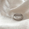 Glossy ring stainless steel for beloved, European style, simple and elegant design, on index finger