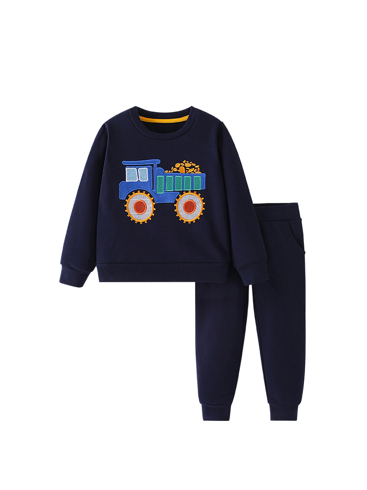 Malwee ropa para niños otoño y invierno nuevo juego de suéter Europa y América niños de cuello redondo de manga larga ropa casual para niños