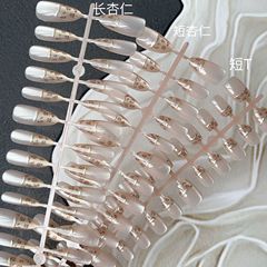 分碼條裝穿戴甲鎏金法式豹紋手工穿戴式假指甲國風美甲甲片批發