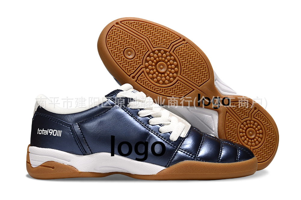 Fábrica de Putian al por mayor T90 serie interior MD fondo plano zapatos de fútbol de fondo bajo entrenamiento césped interior y exterior