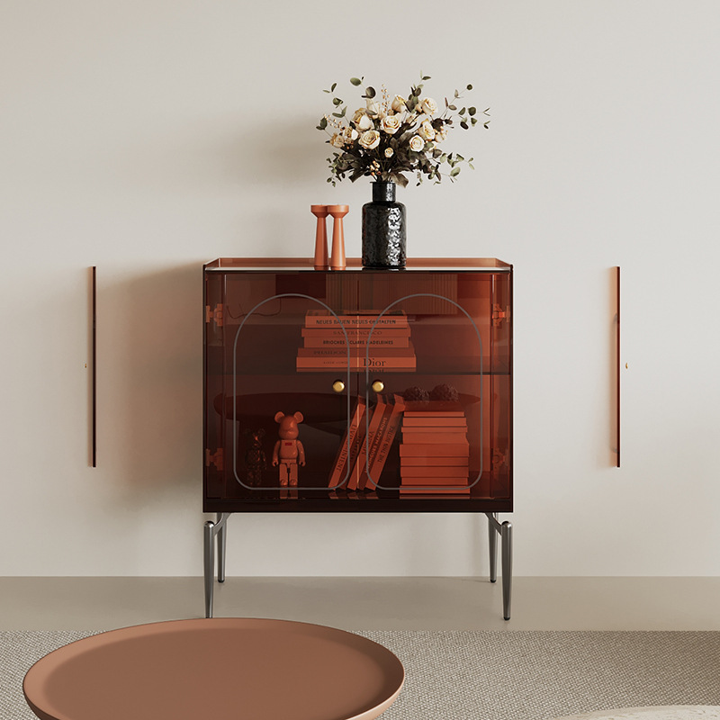 Italian Minimalist Sideboard, Acrylic Entrance Cabinet, Living Room Side Cabinet, Wall Tea Cabinet, Wine Cabinet, Storage Locker