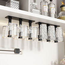 家用厨房创意红酒杯架倒挂沥水悬挂式葡萄酒杯架高档杯子展示架