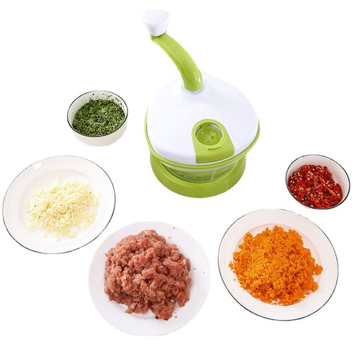 Multifunctional vegetable shredder household manual kitchen vegetable chopper food processor hand-cranked meat grinder