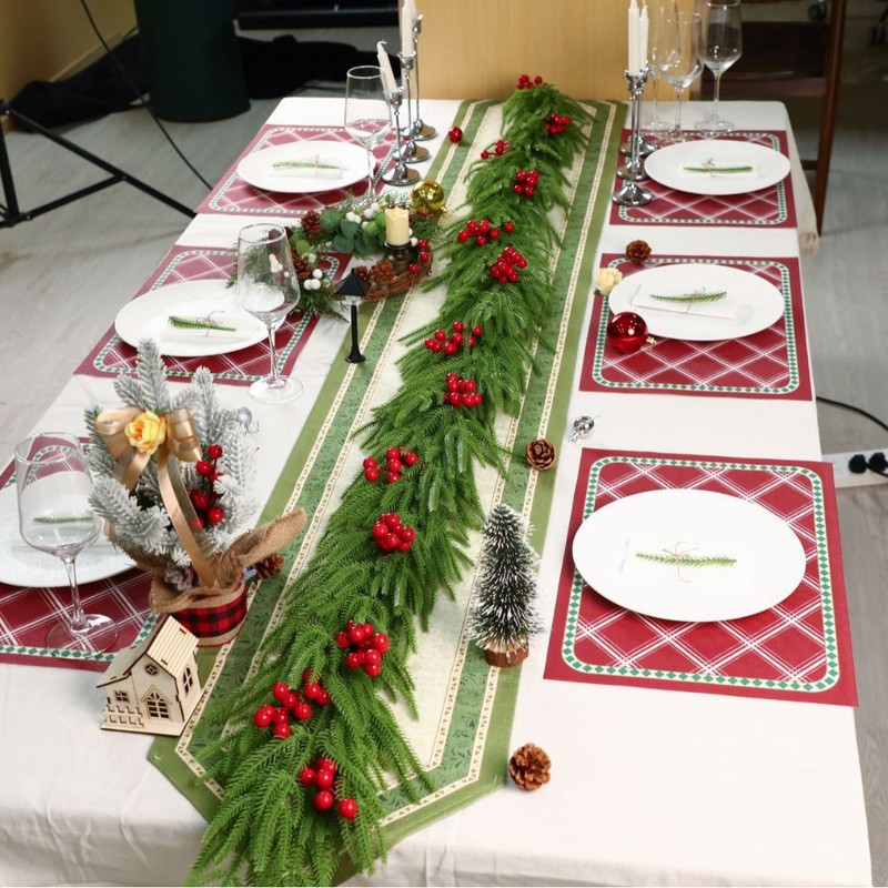 クロスボーダーシミュレーションソフトプラスチック籐松葉ジュエリークリスマス籐シミュレーション緑の植物家の装飾メーカー卸売|undefined