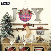 木质装饰门挂件创意感恩圣诞节祝福店铺民宿布置墙面遮挡彩色挂牌