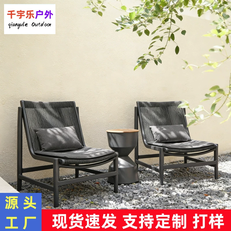 Открытый диван из ротанга садовый двор новый китайский повседневный стул из ротанга журнальный столик балкон три комплекта гостиничной мебели на открытом воздухе