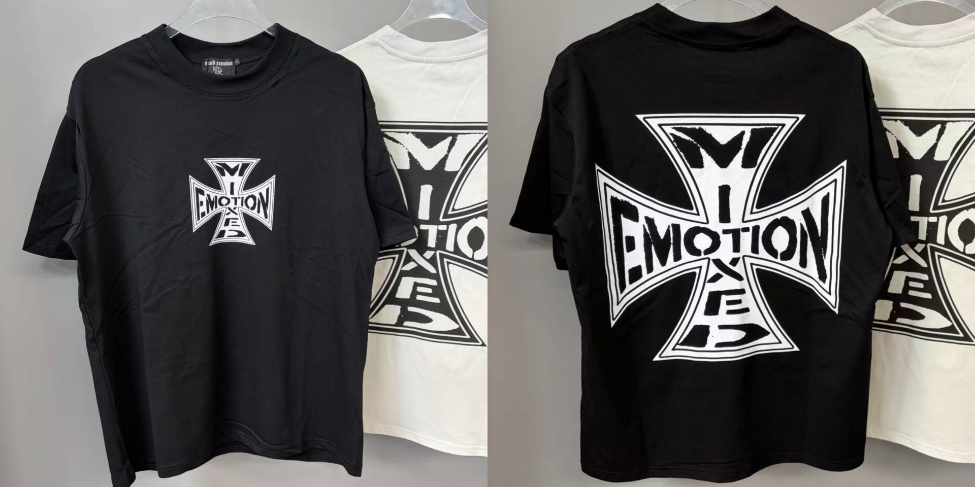 Transfronterizos MIXED EMOTION Ángel Impresión extraterrestre camiseta de hombre y mujer callejera de diamante de cuello redondo de manga corta