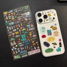 小红书爆款iPhone17promax苹果手机贴纸现货简约多巴胺小元素可爱