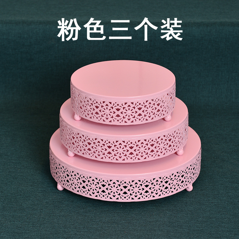 Estilo europeo creativo de oro hueco soporte de la torta accesorios de la boda decoración de la Mesa de postre tienda de postres mesa de postre plato de fruta image 17