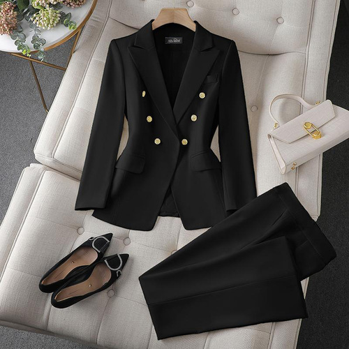 Professional small suit suit for women with high-quality two-piece 2026 autumn new slim business casual suit and coat