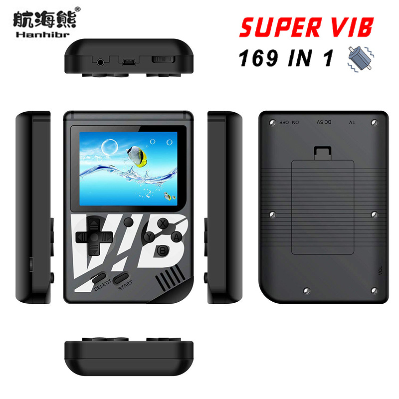 Nautical Bear SUPER VIB nostalgic FC game machine vibration built-in 169 game classic red and white psp game machine