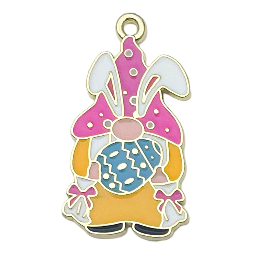 Conejo de huevo de Pascua transfronterizo Acción de gracias hoja de arce calabaza accesorios de bricolaje creativo llavero colgante pequeño