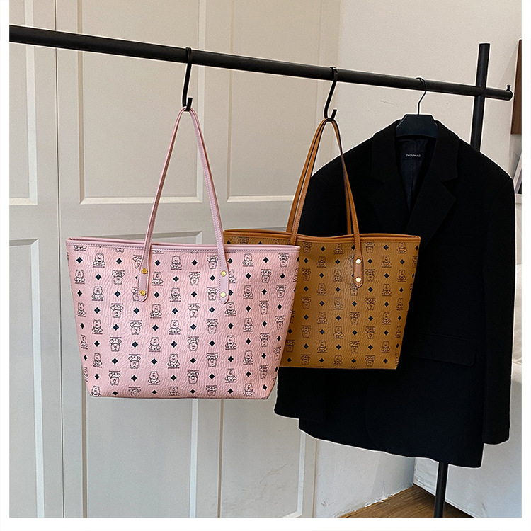 Borsa a secchiello donna stile retro grande capacità_voghion.com