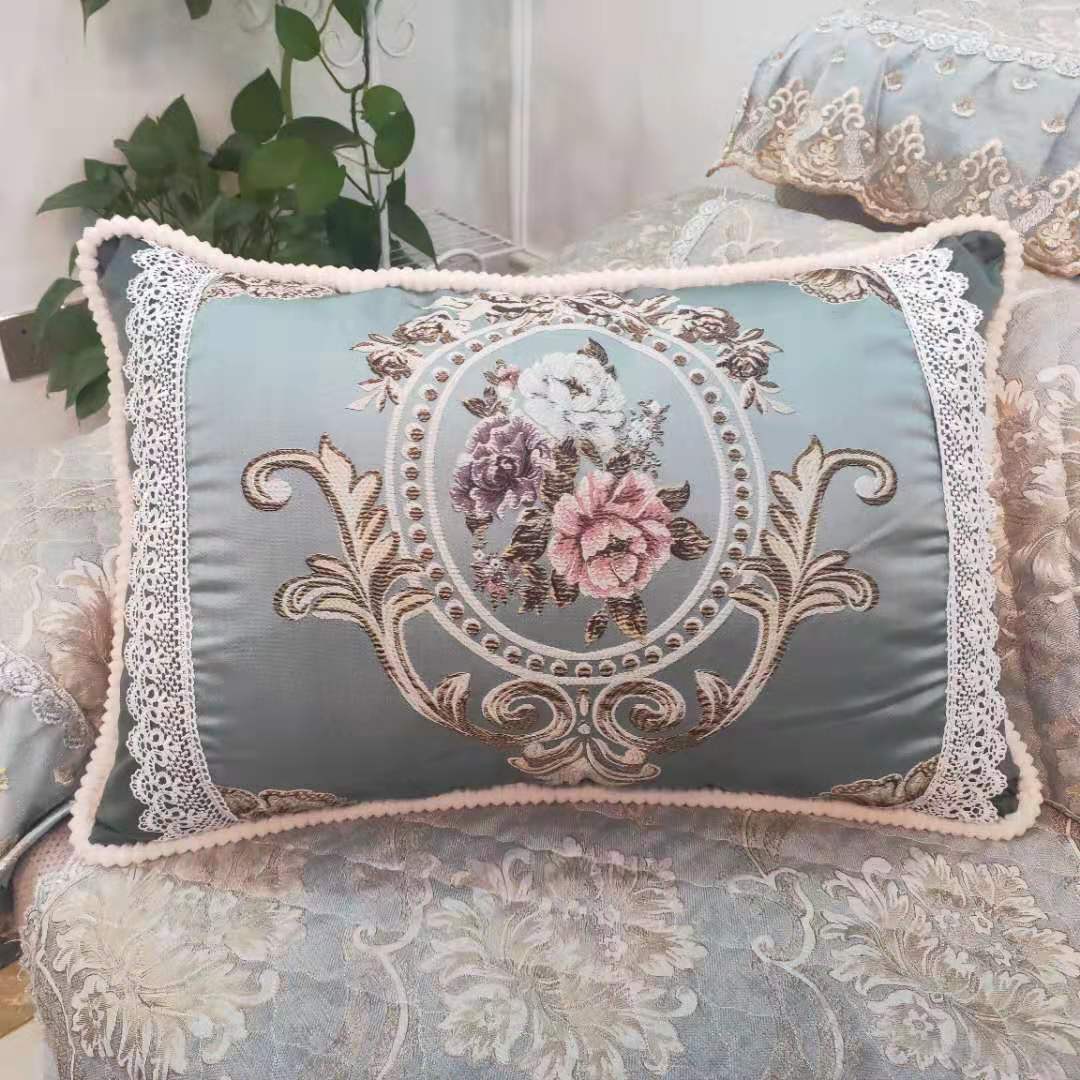 European Style Sofa Long Cushion Living Room Large Pillow Bedroom Bedside Backrest Rectangular Cushion Car Backrest Lumbar Cushion