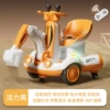 Vibrant Yellow 6V7 Dual Drive Large Battery + Remote Control [Excavator Model]