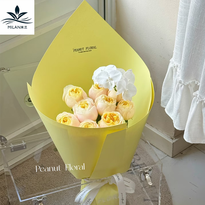 Nuevo producto Papel de flores de ramo de colores Papel de modelado grueso de dopamina Papel de embalaje de flores Papel de arte Papel de cartón duro de color sólido