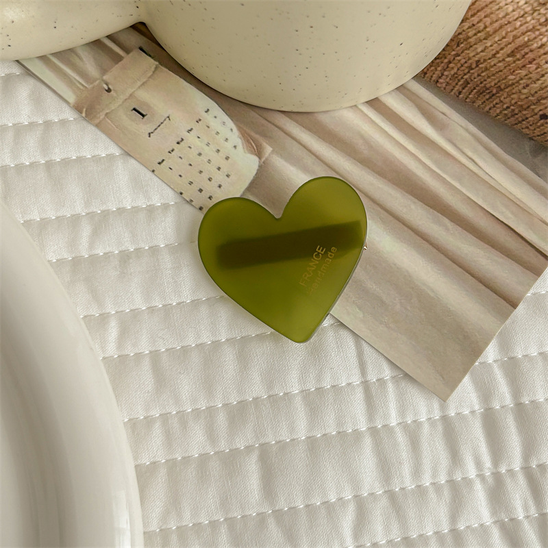 10g Weight Hair Clip Hair Accessories Type 1 Piece Quantity Daily Occasion Acetic acid sheets Material Heart Shape Pattern All Seasons Season Women's Gender Cute, Simple Style Style Cute Simple Style Women's Heart Shape Acetic Acid Sheets Hair Clip 5
