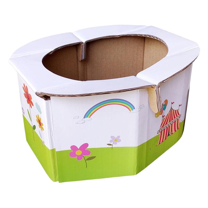 Children's Miniature Travel Foldable Portable Toilet Men Baby Paper Potty Woman Baby Small Toilet 5 Bags