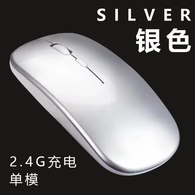 Dual-mode charging model: silver (Bluetooth + 2.4G)