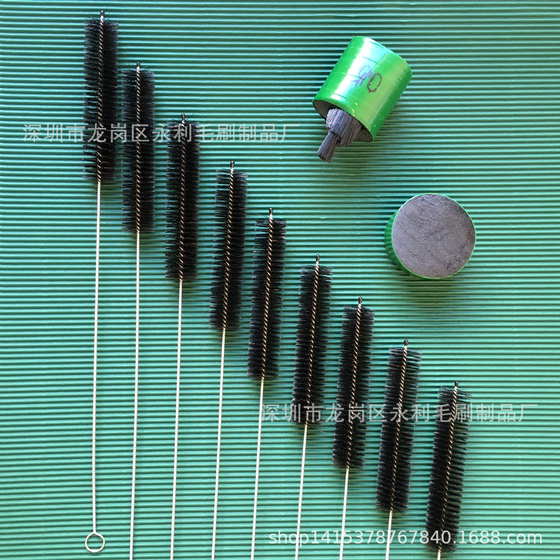 专供应圆形玻璃杯刷 玻璃瓶试管刷 咖啡机刷 深圳毛刷厂厂家直销