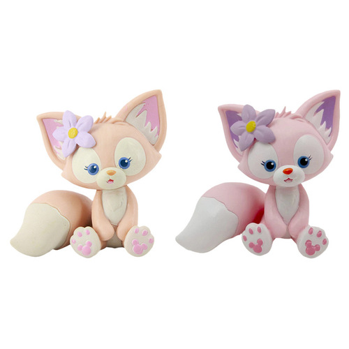 LinaBell figurine: Adorable Sitting Pose, Little Fox Cake Topper, Desk & Car Decor, Perfect Gift