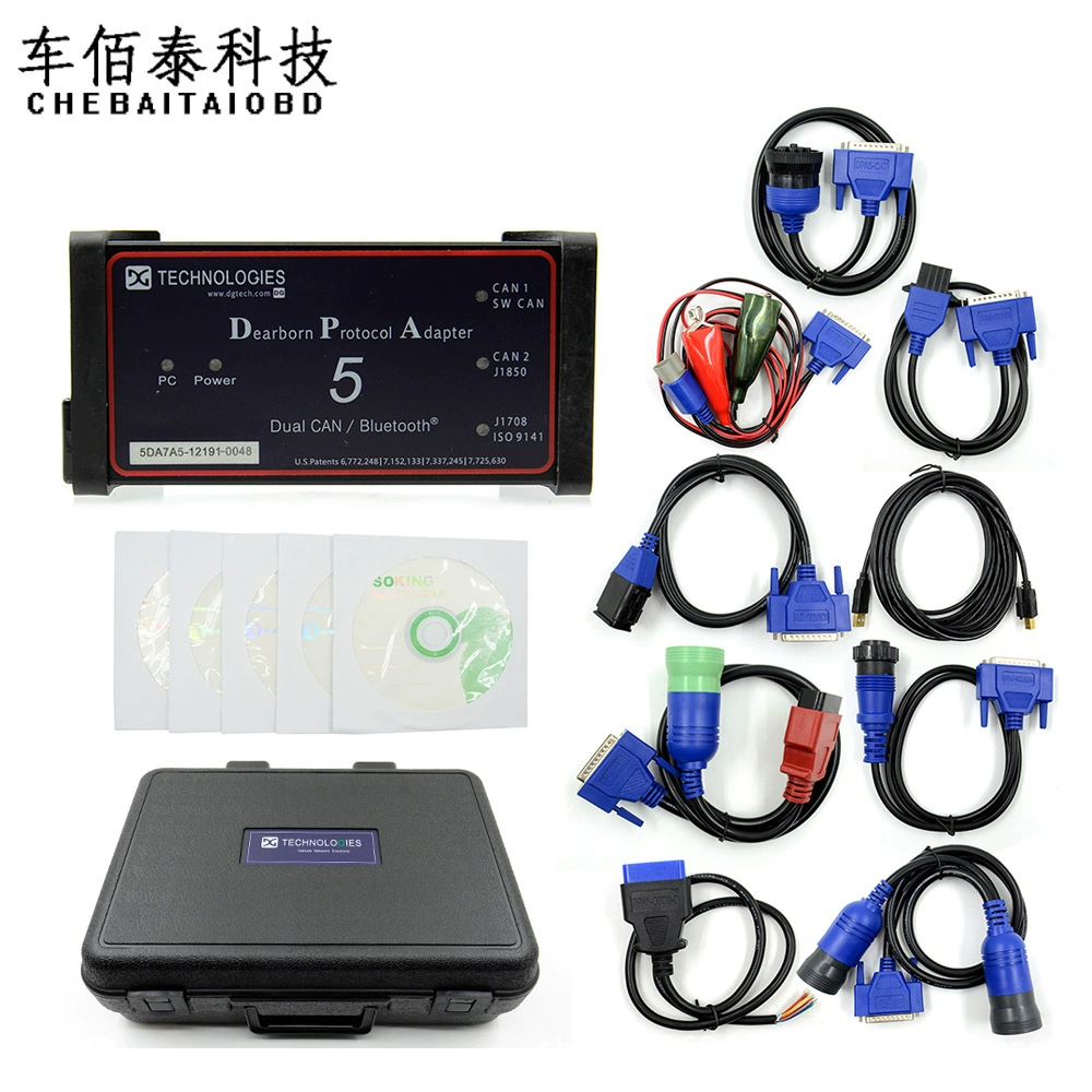 Адаптер протокола DPA5 Dearborn 5, пластиковая коробка без детектора датчика грузовика Bluetooth