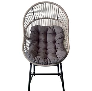 Cross-Border Leisure Rattan Chair Rattan Egg Chair Hotel Villa Garden B&B Outdoor Leisure Rocking Chair Wholesale