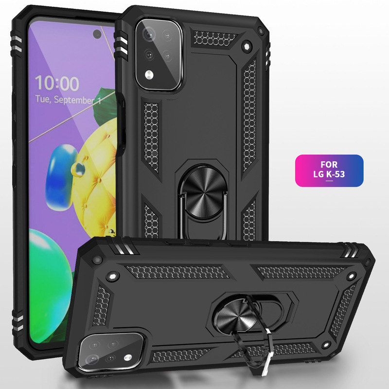For LG K22 sergeant phone case K40S anti-fall car magnetic K51S bracket protective cover K53 hard shell