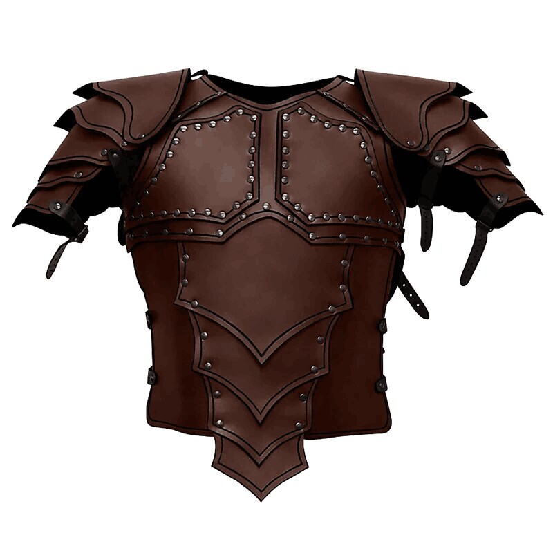 2024 Cross-border Amazon New European Medieval Renaissance Warrior Armor COSPLAY Leather Armor