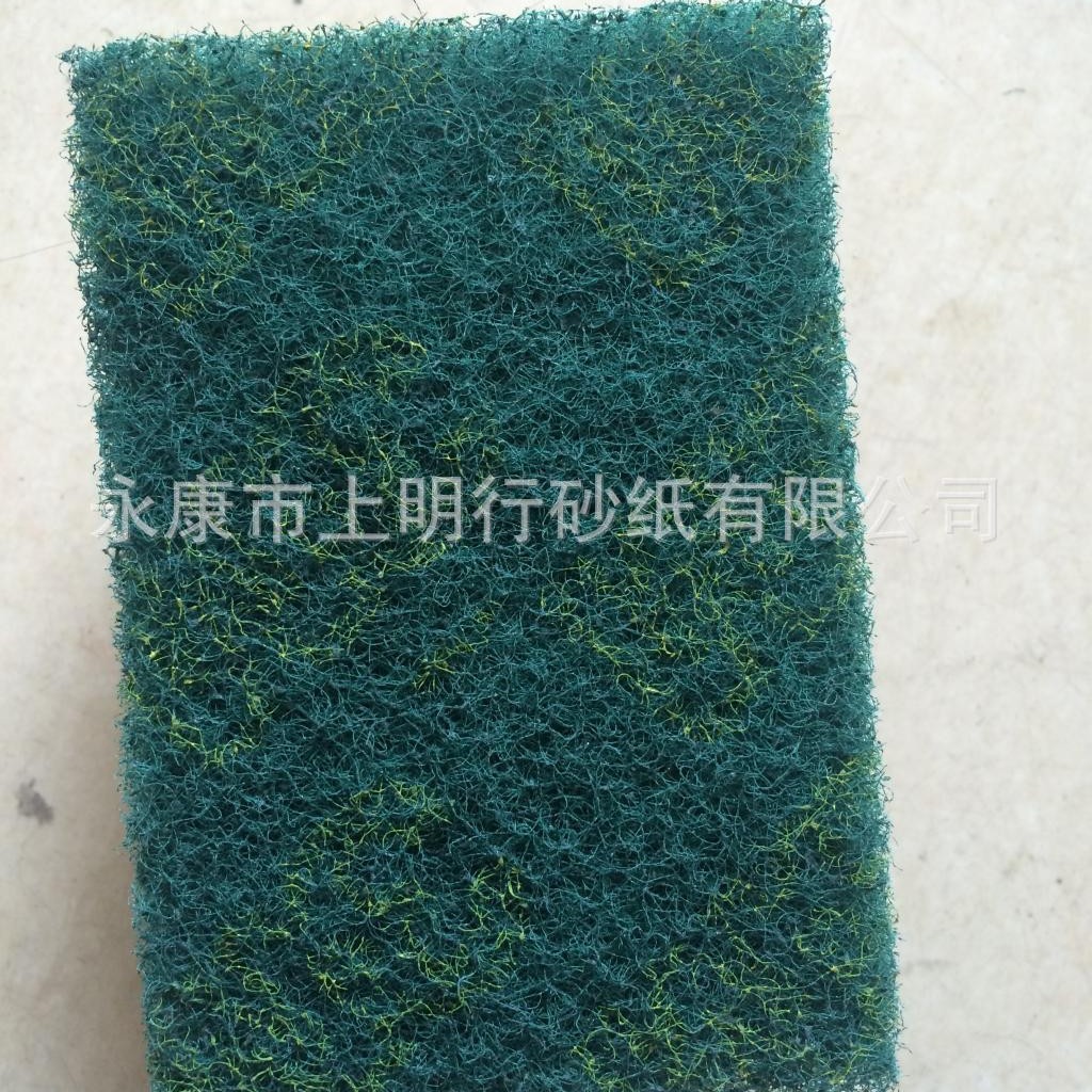 3M工业百洁布8698尼龙片不锈钢拉丝125*200绿色100片/箱家庭清洁