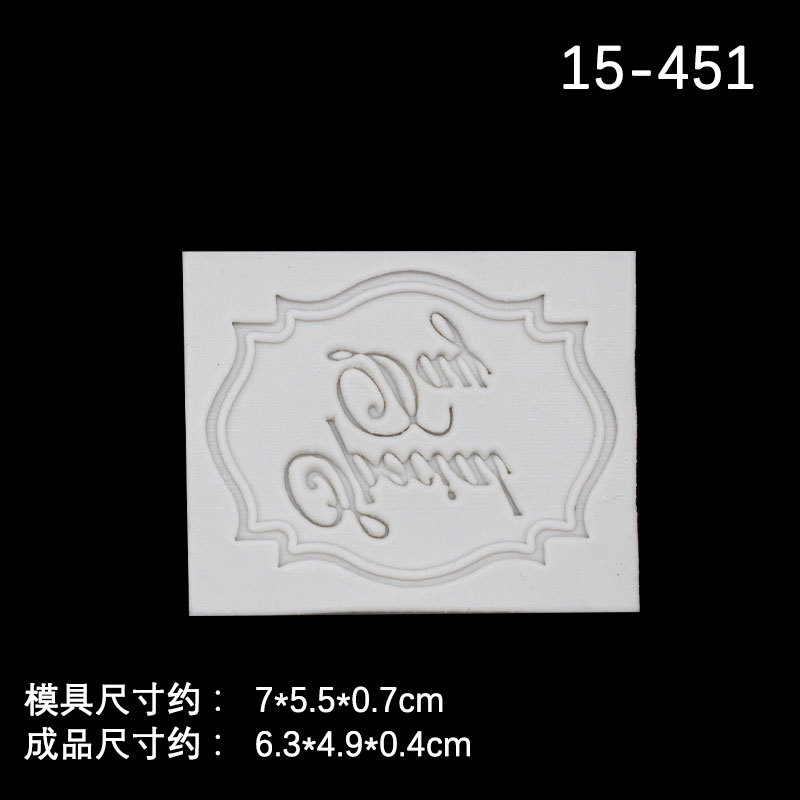 Chocolate fondant molde de silicona para hornear pastel decoración Feliz cumpleaños