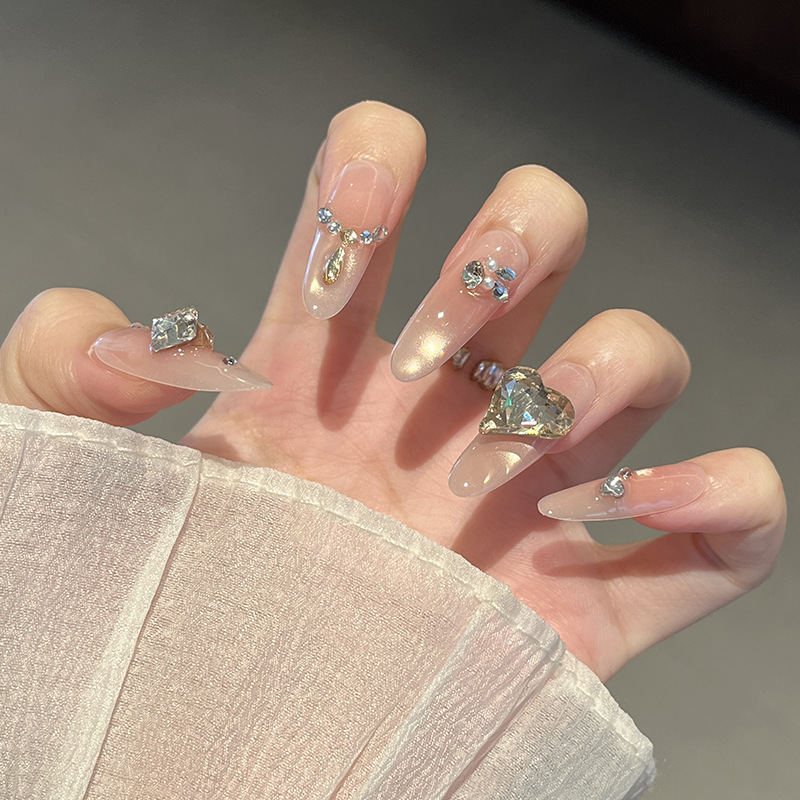 Yarn de estrella suave puro ojo de gato hecho a mano para usar uñas de alto nivel, parches de uñas falsas blanqueadoras, productos terminados de manicure. image 80