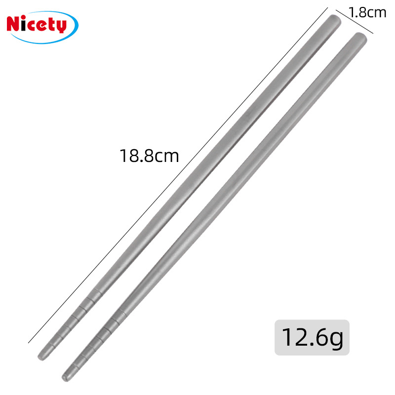 티타늄 사각젓가락 18.8cm [미끄럼방지]