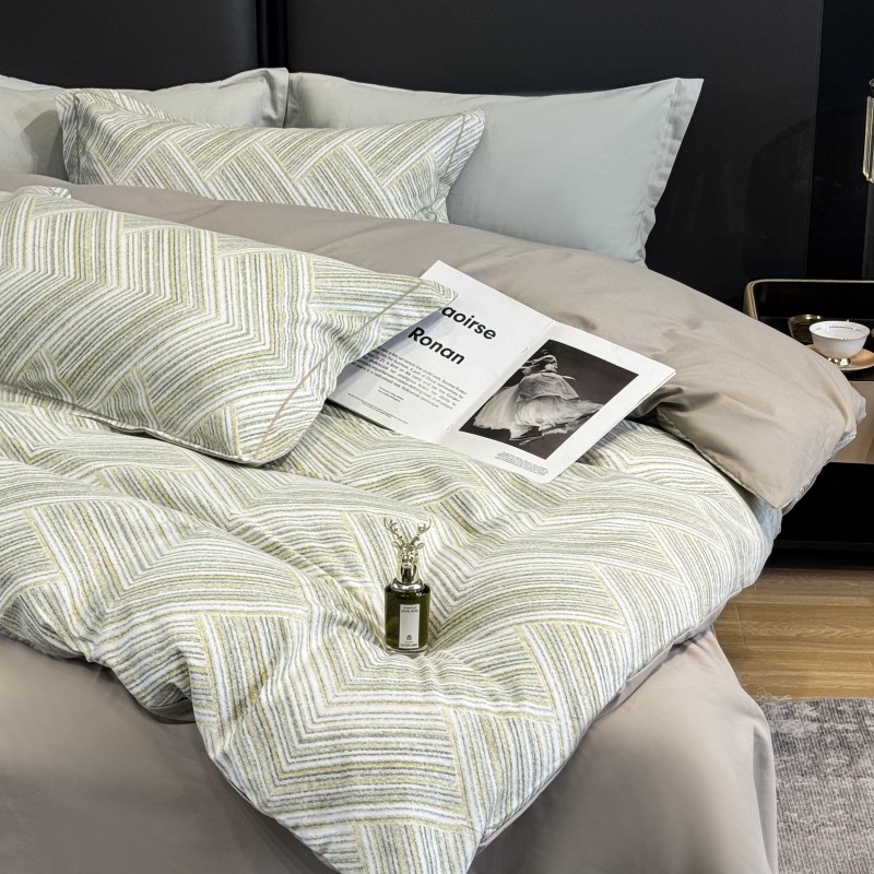 Una clase de madres y bebés de algodón molido cuatro piezas Nantong ropa de cama textil de algodón sábanas de cama cuatro piezas