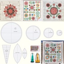Sunflower Quilt Template Set 向日葵被子模板集亚克力diy模板