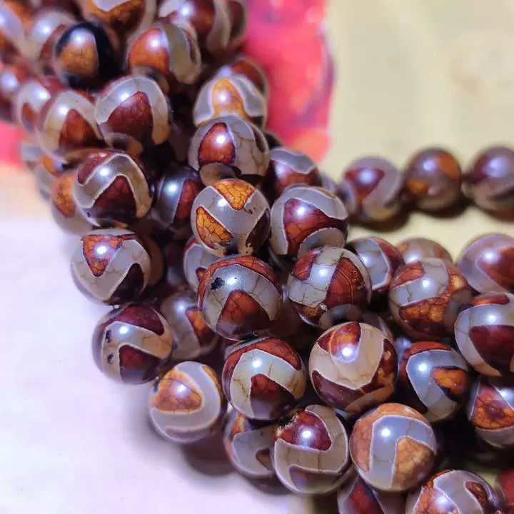 Чистый натуральный агат ретро ржавый красный тигровый зуб разбросанные бусы ожерелье подвеска браслет чётки DIY аксессуары
