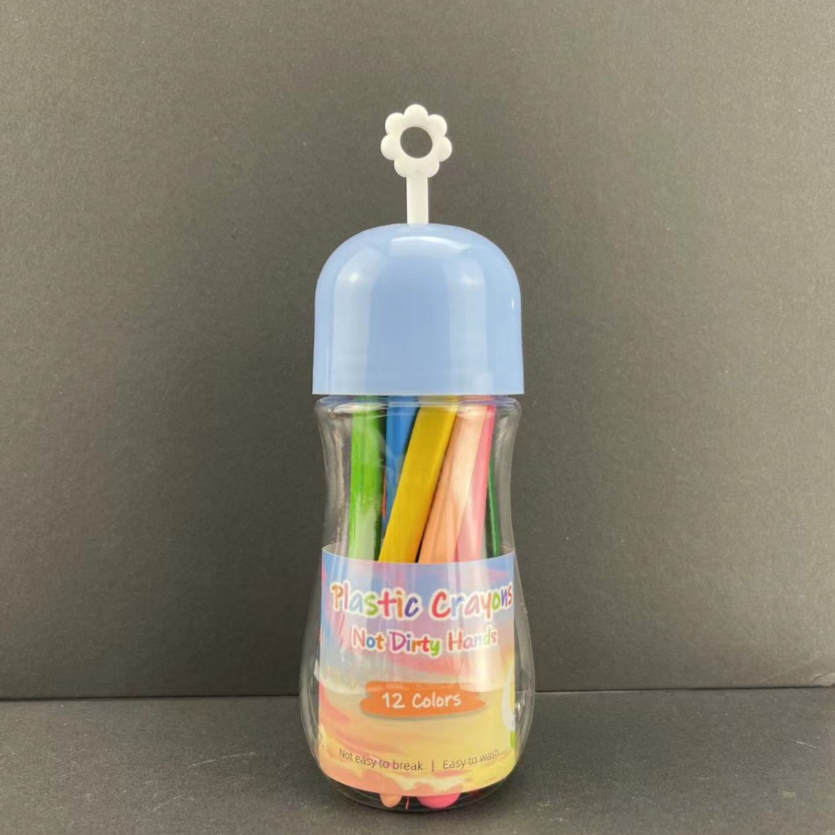 Crayones Triangulares Lavables Plástico para Pintura Infantil