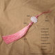 White Jade Lotus Tassel Fringe Fans Hanging Spikes Mid-Autumn Lantern Pendant Pendant Handmade Accessories Pendant Large Price Excellent