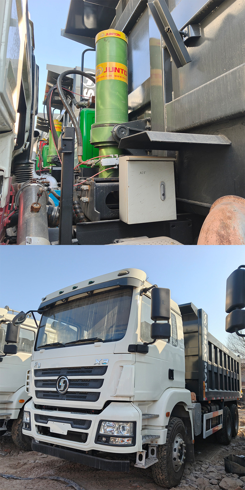 Exported Shaanxi Automobile Delong X3 Dump Truck, Used Mining Dump Truck, Self-Unloading Engineering Vehicle, Sand and Gravel Transport Heavy Truck